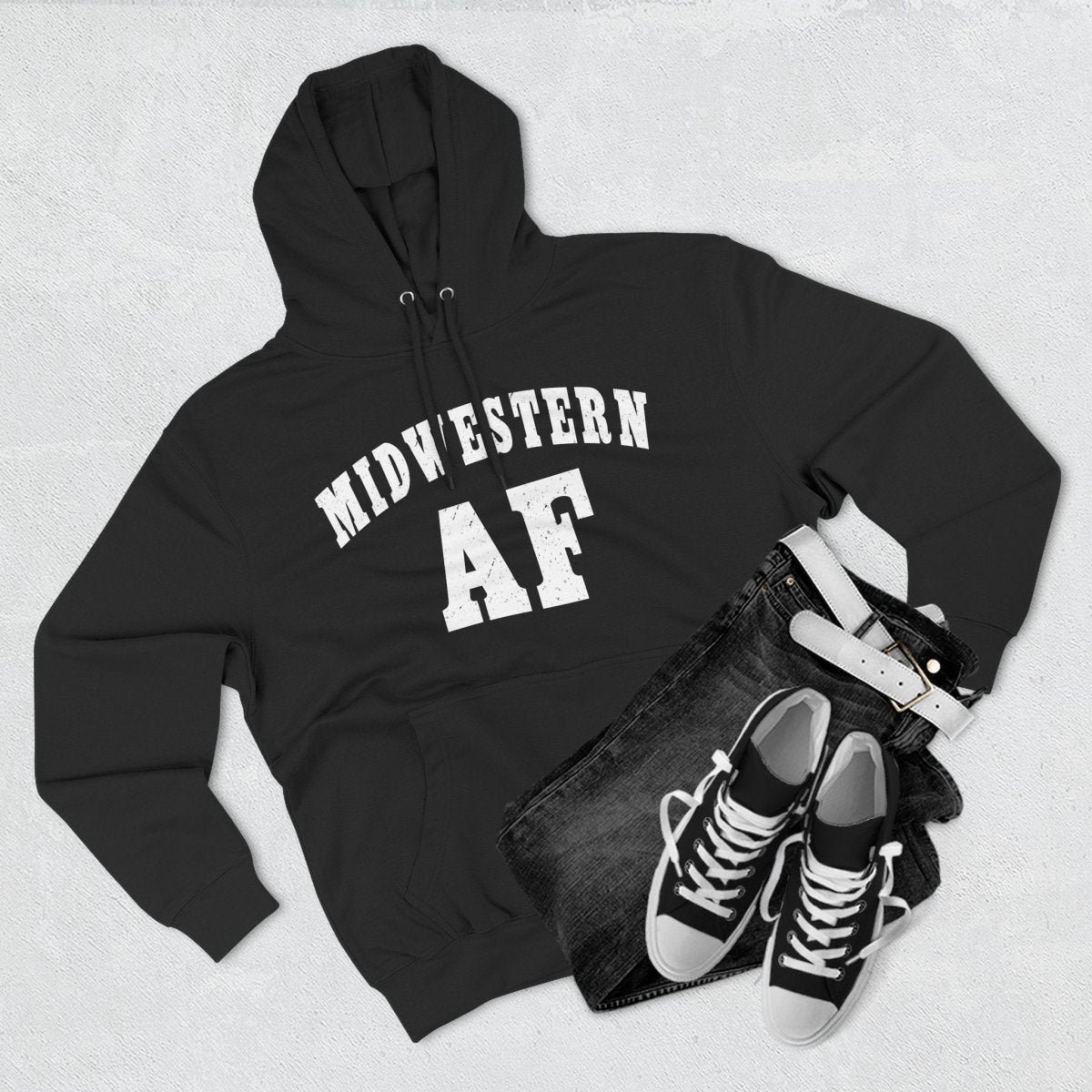 Midwestern AF Hoodie | Midwest Pride Fleece Sweatshirt - Anything AF