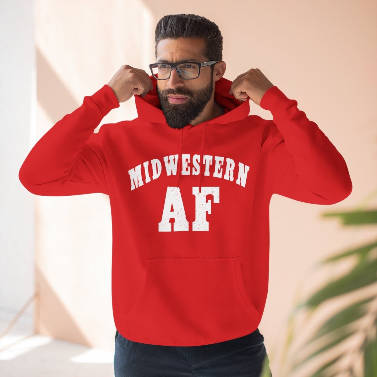 Midwestern AF Hoodie | Midwest Pride Fleece Sweatshirt - Anything AF