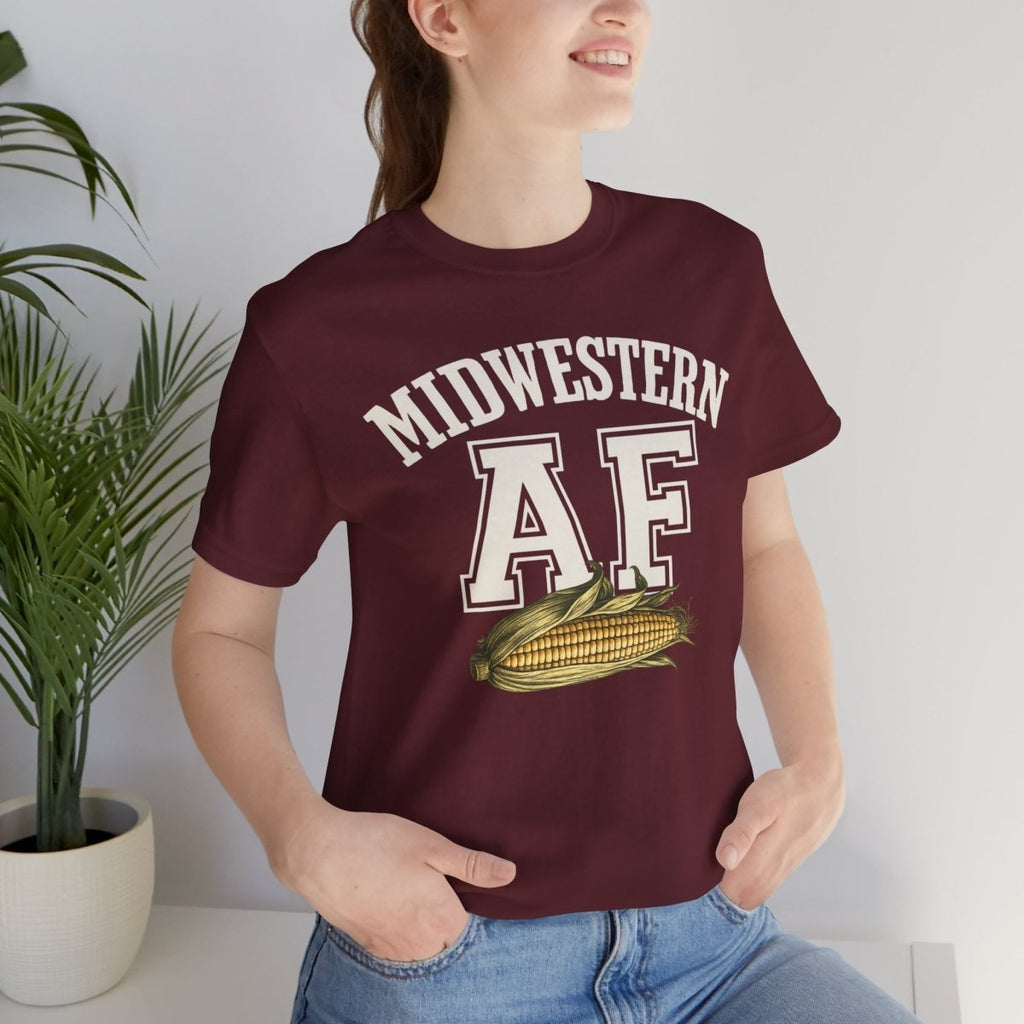 Midwestern AF T-Shirt – Corn Graphic | Midwest Pride Graphic Tee - Anything AF