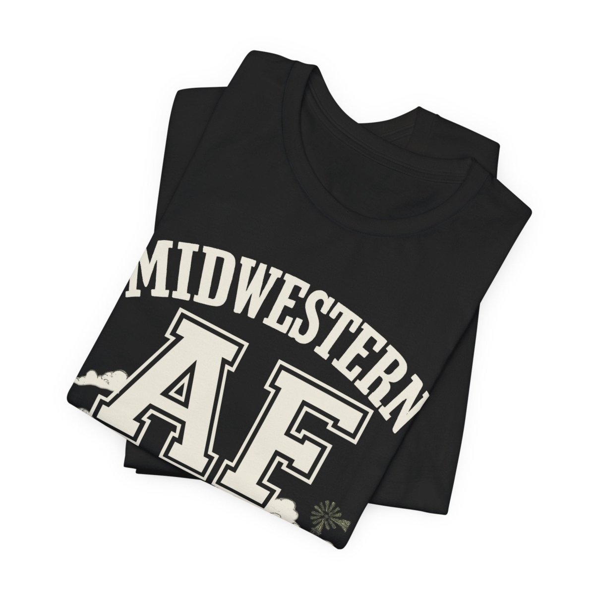 Midwestern AF T-Shirt – Farm Scene | Midwest Pride Graphic Tee - Anything AF