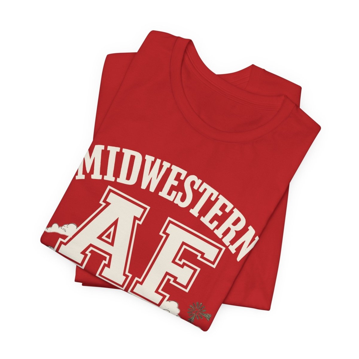 Midwestern AF T-Shirt – Farm Scene | Midwest Pride Graphic Tee - Anything AF