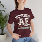 Midwestern AF T-Shirt – Farm Scene | Midwest Pride Graphic Tee - Anything AF