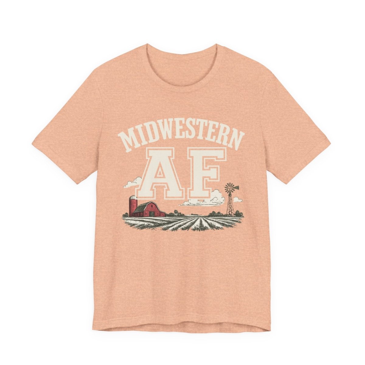 Midwestern AF T-Shirt – Farm Scene | Midwest Pride Graphic Tee - Anything AF