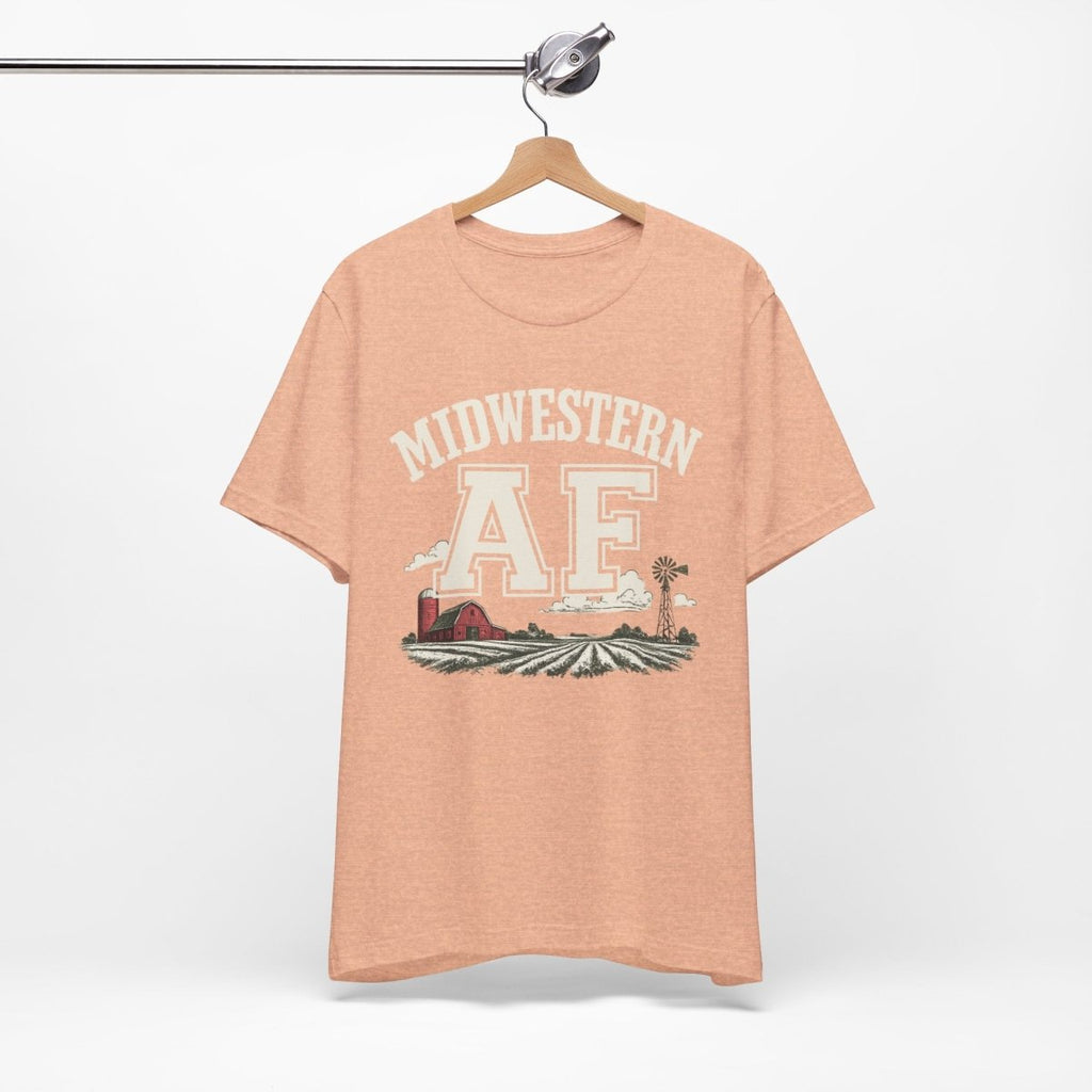 Midwestern AF T-Shirt – Farm Scene | Midwest Pride Graphic Tee - Anything AF
