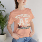 Midwestern AF T-Shirt – Farm Scene | Midwest Pride Graphic Tee - Anything AF