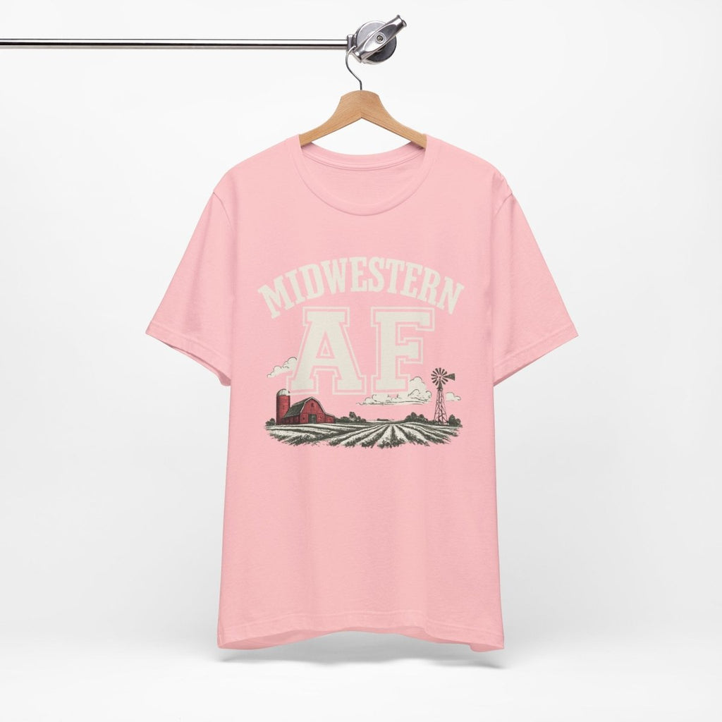 Midwestern AF T-Shirt – Farm Scene | Midwest Pride Graphic Tee - Anything AF