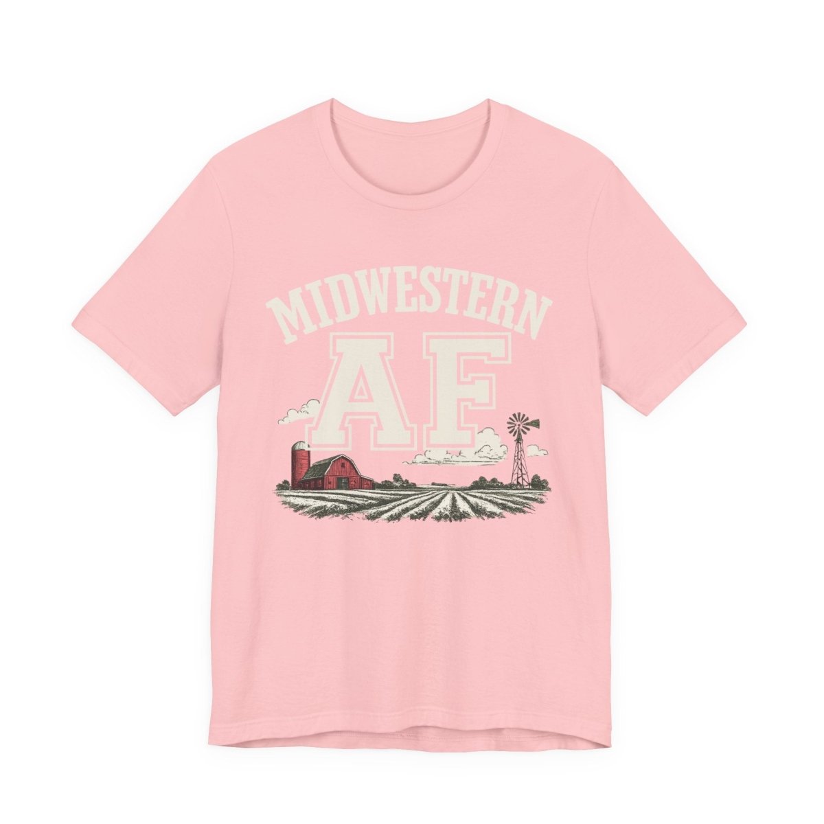 Midwestern AF T-Shirt – Farm Scene | Midwest Pride Graphic Tee - Anything AF