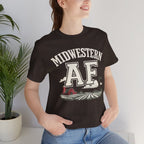 Midwestern AF T-Shirt – Farm Scene | Midwest Pride Graphic Tee - Anything AF