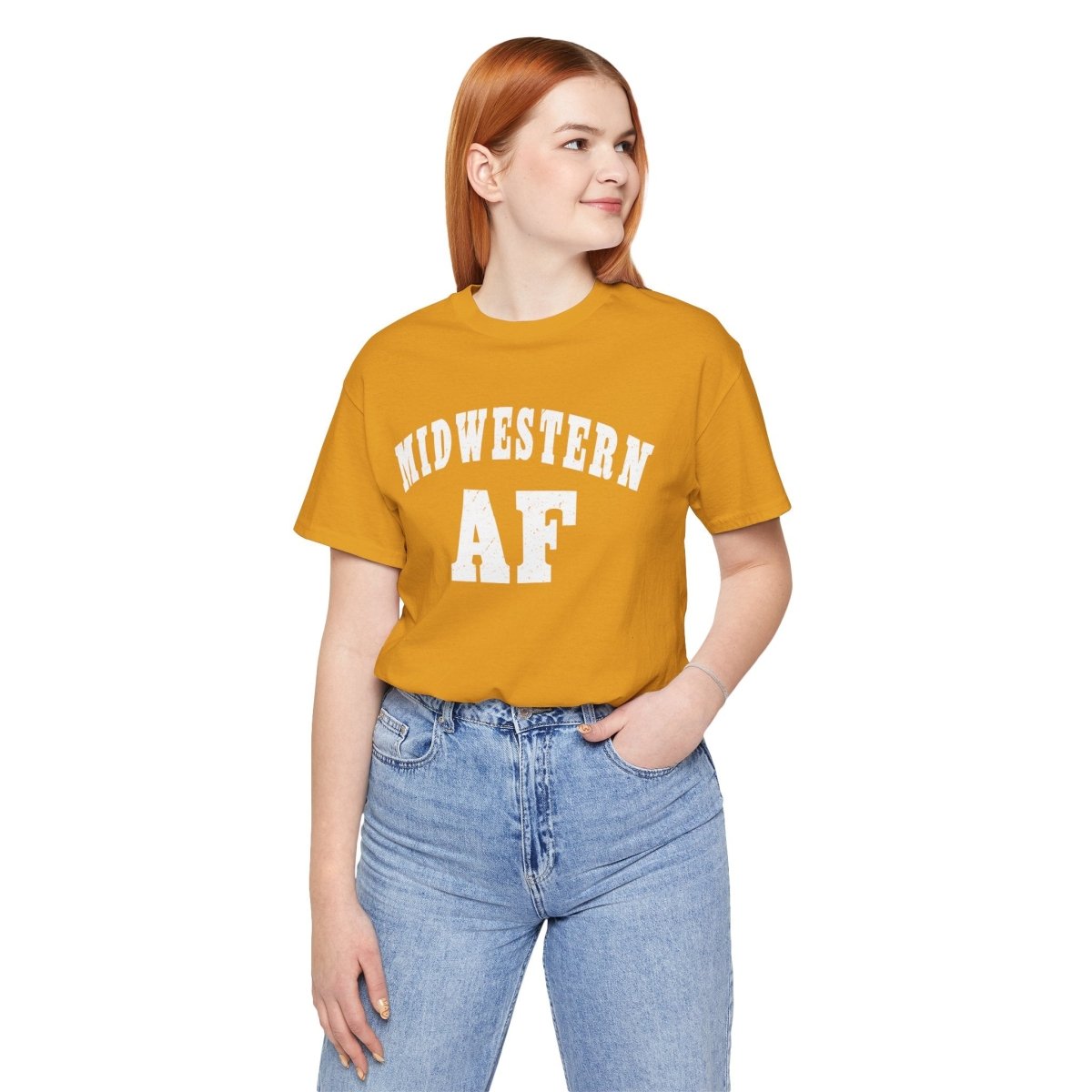 Midwestern AF T-Shirt | Vintage Midwest Pride Graphic for Country & Small-Town Life - Anything AF