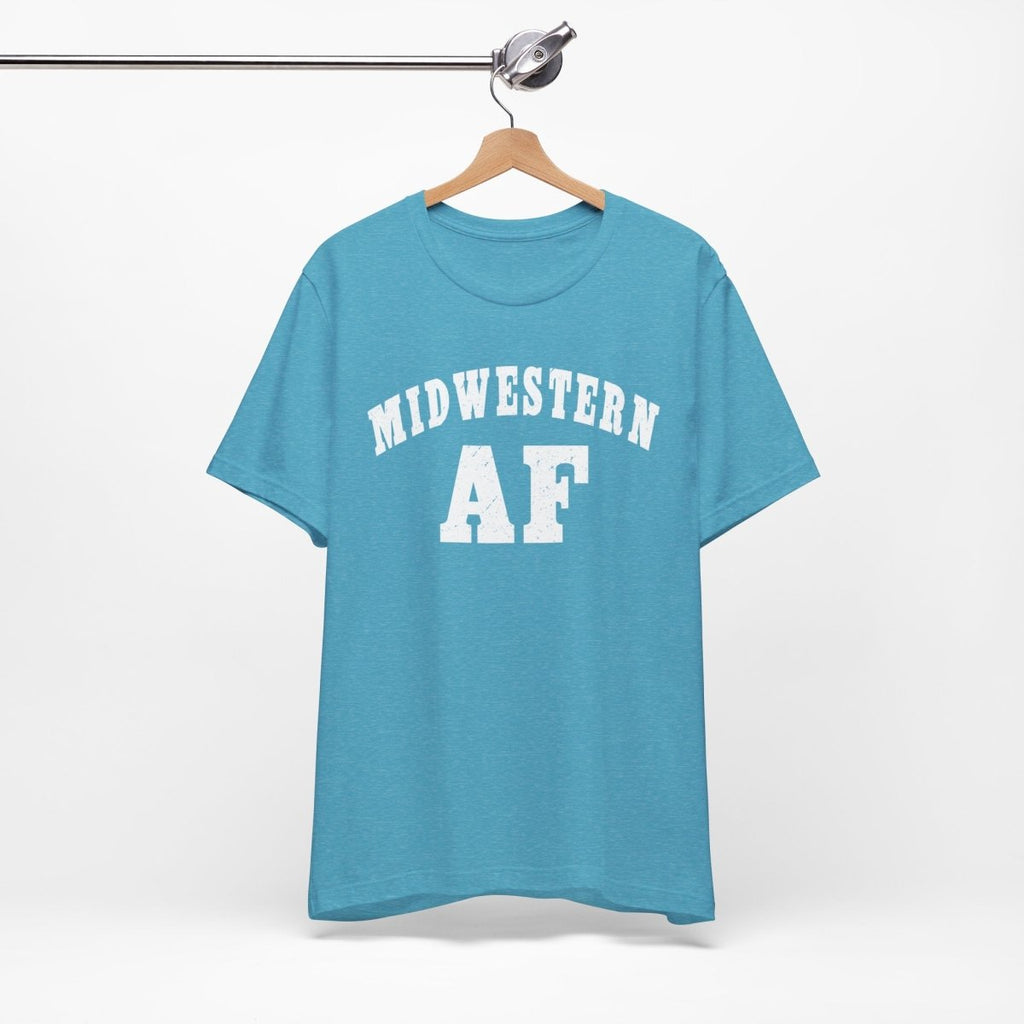 Midwestern AF T-Shirt | Vintage Midwest Pride Graphic for Country & Small-Town Life - Anything AF