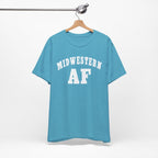 Midwestern AF T-Shirt | Vintage Midwest Pride Graphic for Country & Small-Town Life - Anything AF