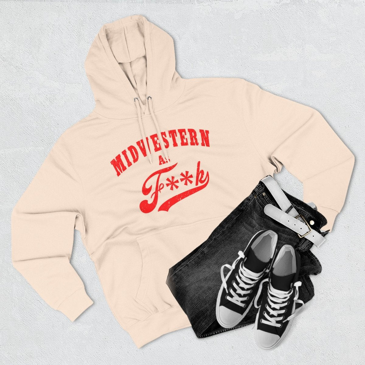 Midwestern As F**K Hoodie | Midwest Pride Fleece Sweatshirt - Anything AF