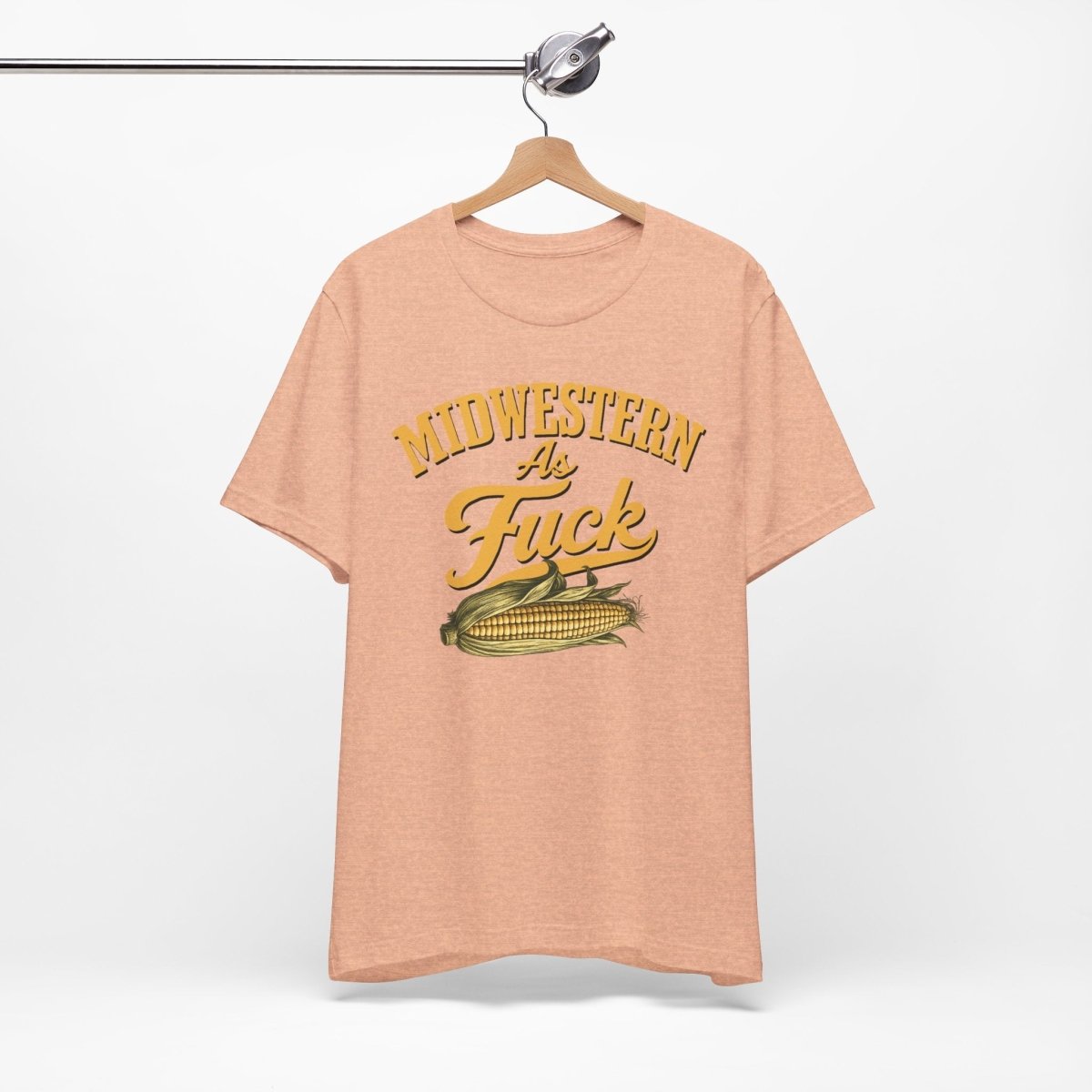 Midwestern As Fuck Corn Graphic T-Shirt | No Filter Edition | Bella + Canvas 3001 Unisex Tee - Anything AF