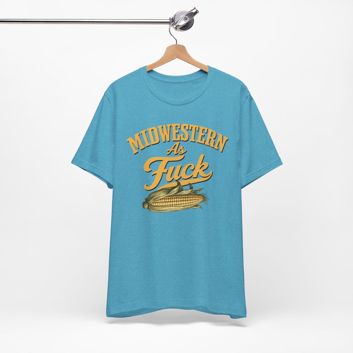 Midwestern As Fuck Corn Graphic T-Shirt | No Filter Edition | Bella + Canvas 3001 Unisex Tee - Anything AF
