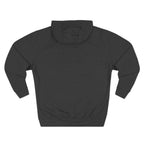 Plain back of the Charcoal Heather Michigan Midwestern As Fuck hoodie, no print on the reverse