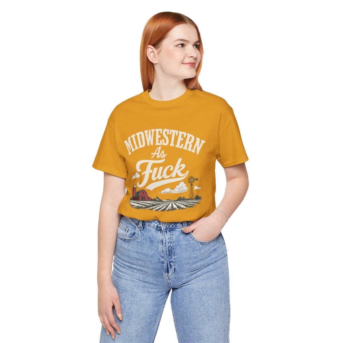 Midwestern As Fuck T-Shirt – Barn & Windmill | Midwest Pride Graphic Tee - Anything AF