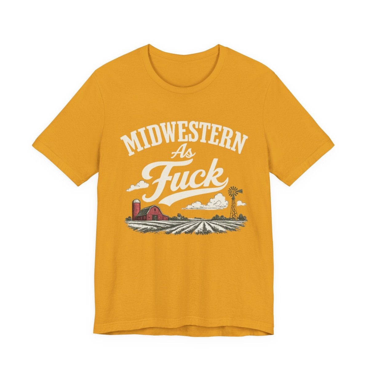 Midwestern As Fuck T-Shirt – Barn & Windmill | Midwest Pride Graphic Tee - Anything AF