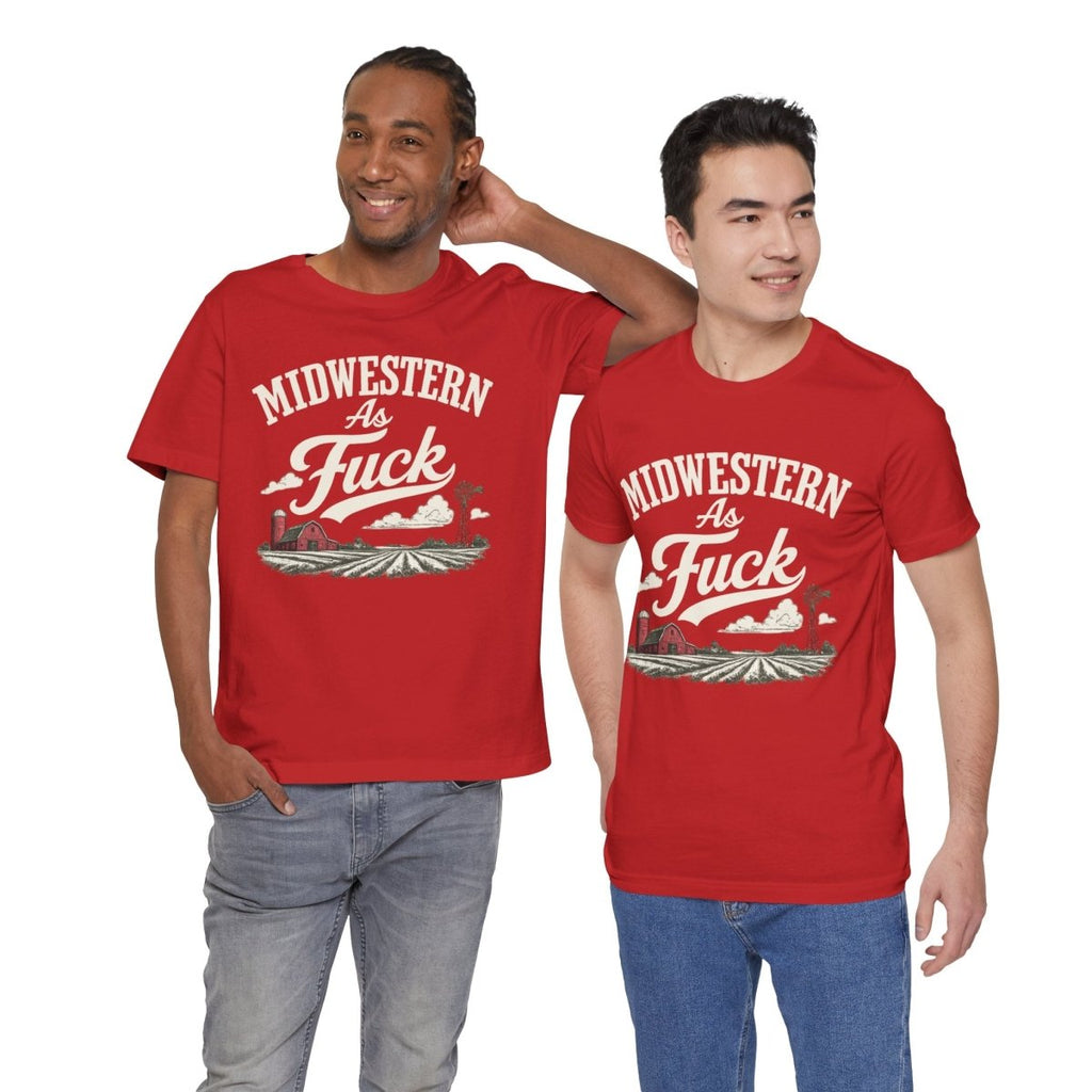 Midwestern As Fuck T-Shirt – Barn & Windmill | Midwest Pride Graphic Tee - Anything AF