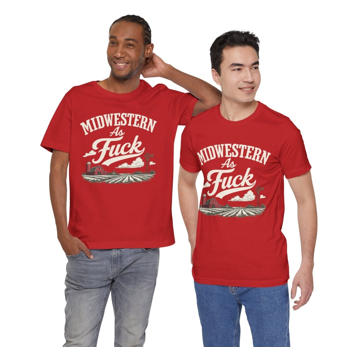 Midwestern As Fuck T-Shirt – Barn & Windmill | Midwest Pride Graphic Tee - Anything AF