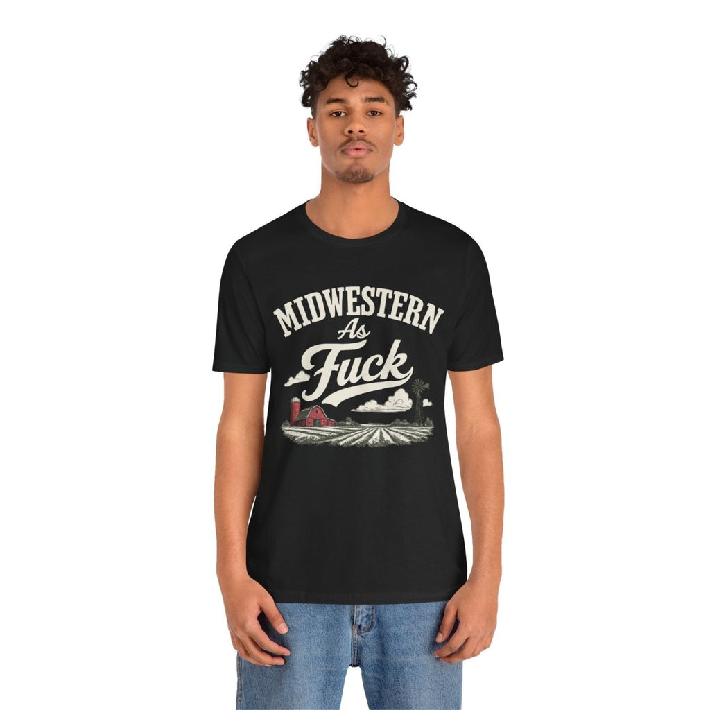 Midwestern As Fuck T-Shirt – Barn & Windmill | Midwest Pride Graphic Tee - Anything AF