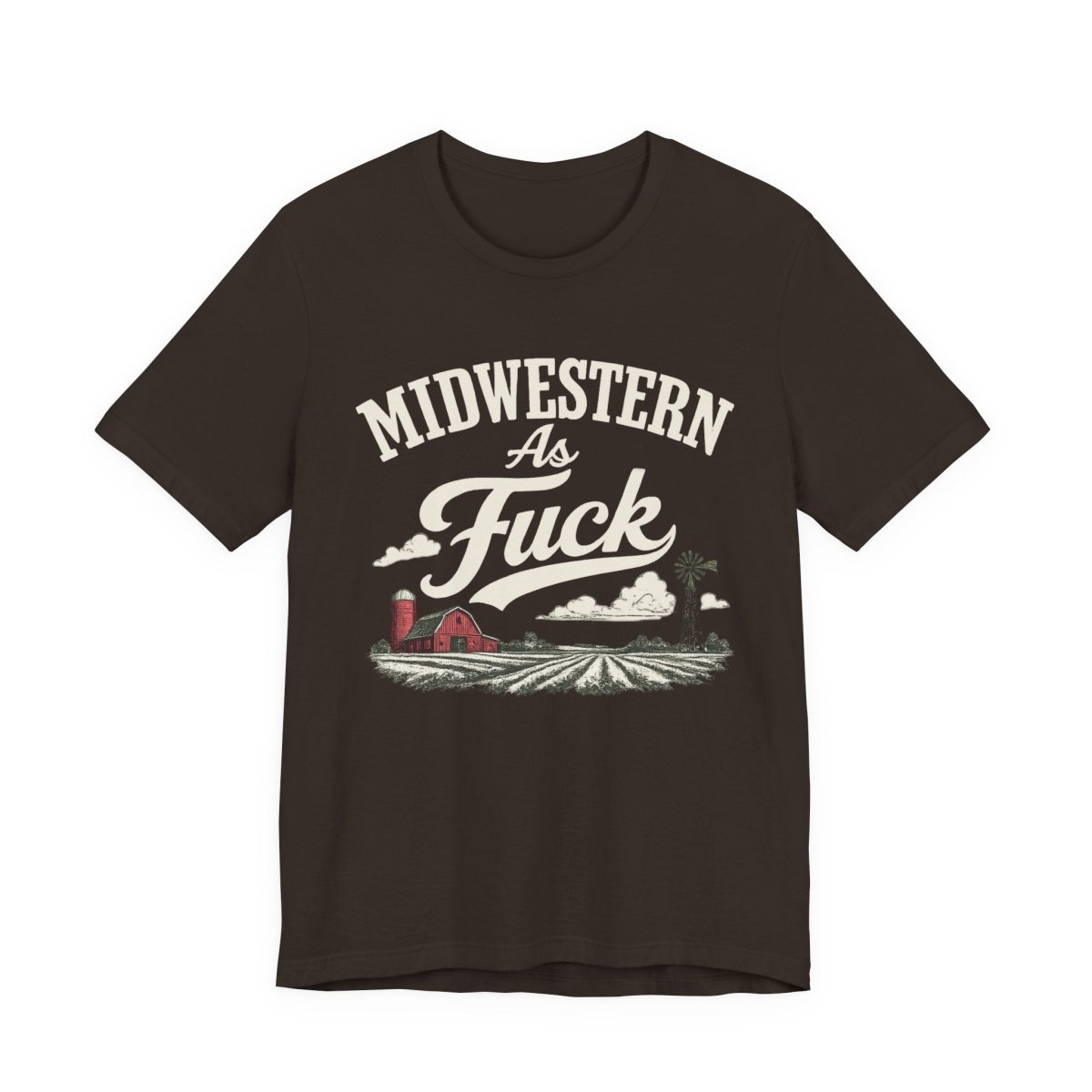 Midwestern As Fuck T-Shirt – Barn & Windmill | Midwest Pride Graphic Tee - Anything AF
