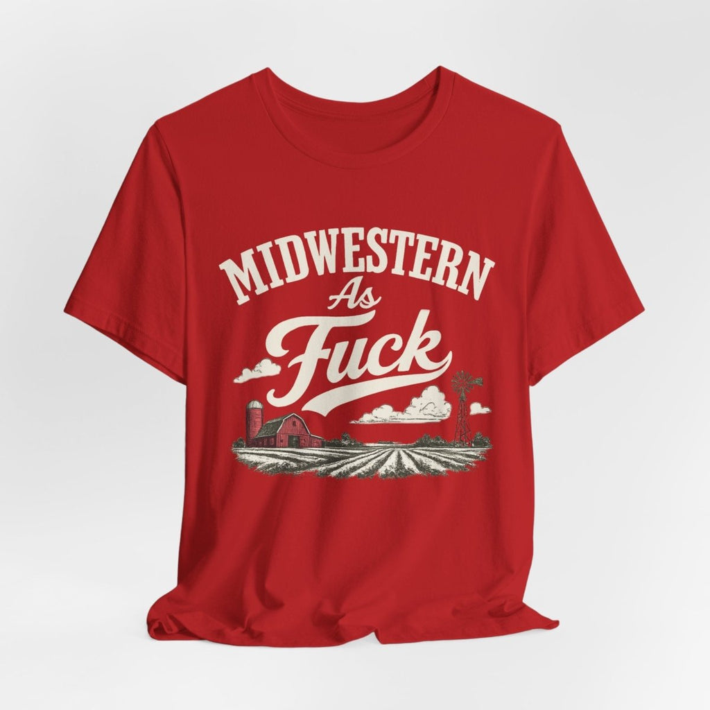 Midwestern As Fuck T-Shirt – Barn & Windmill | Midwest Pride Graphic Tee - Anything AF