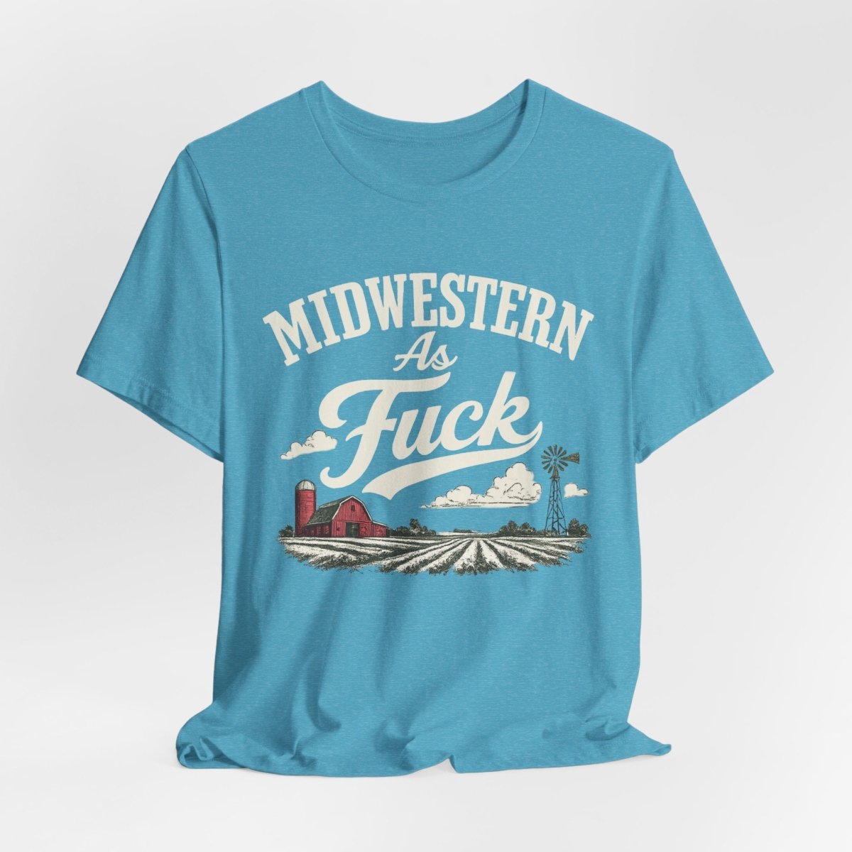 Midwestern As Fuck T-Shirt – Barn & Windmill | Midwest Pride Graphic Tee - Anything AF