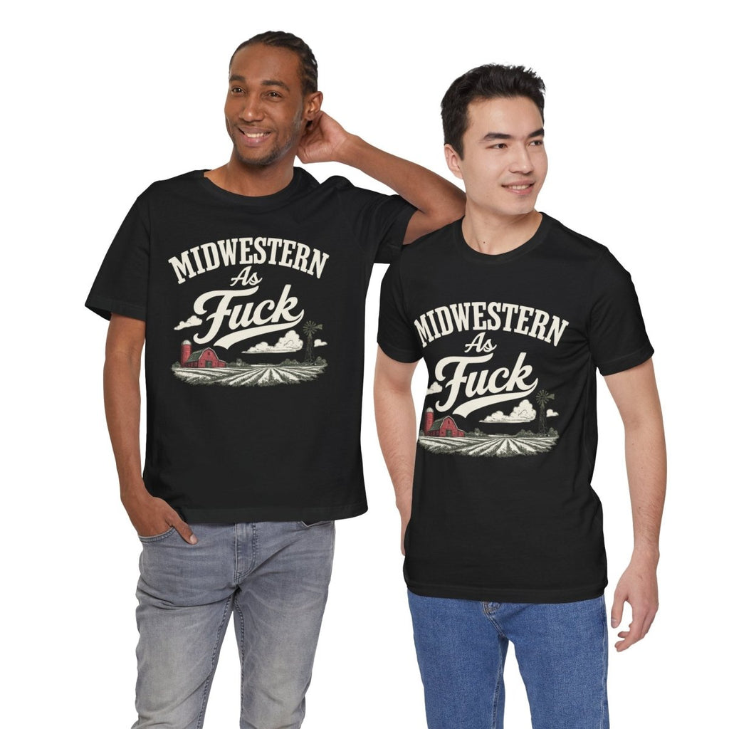Midwestern As Fuck T-Shirt – Barn & Windmill | Midwest Pride Graphic Tee - Anything AF