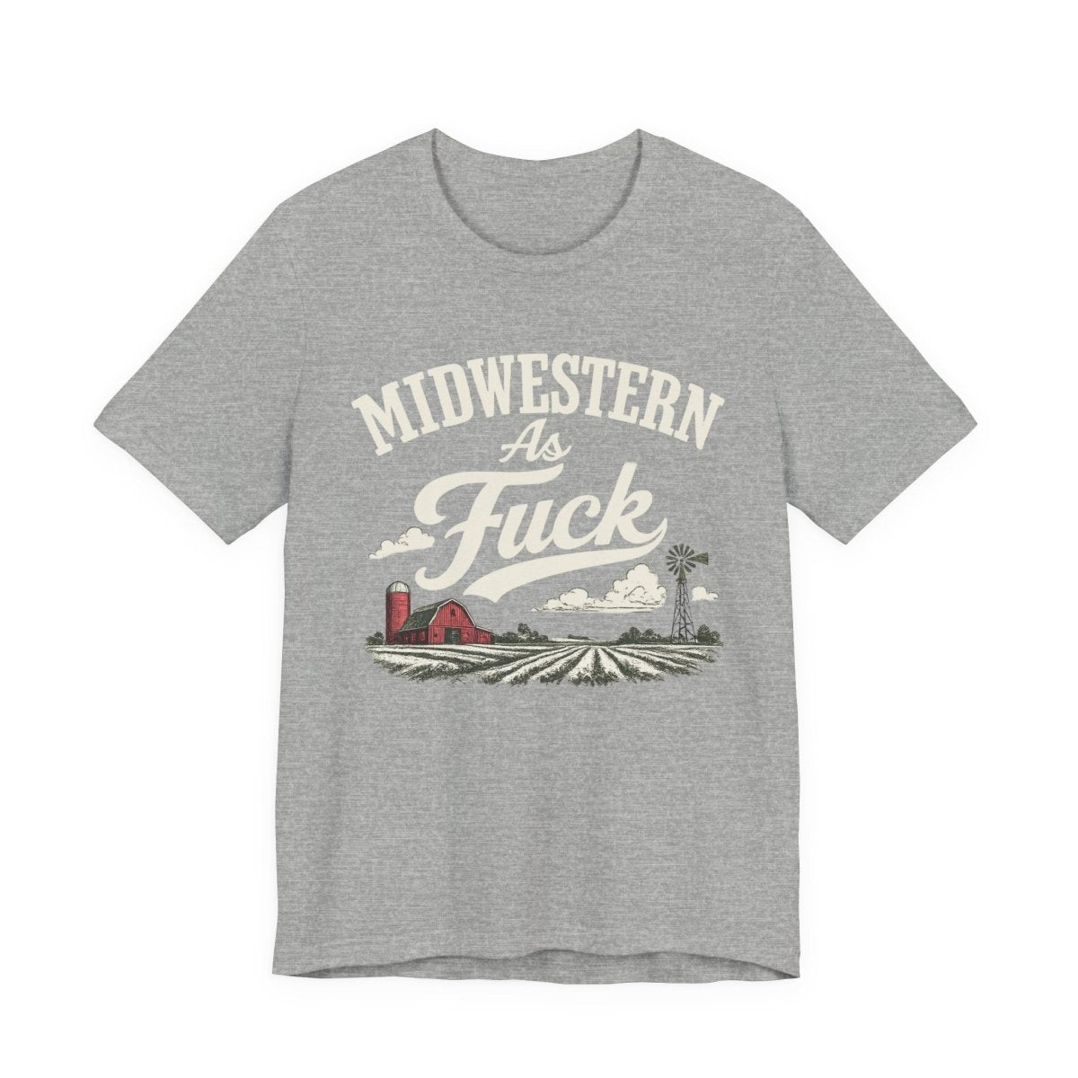 Midwestern As Fuck T-Shirt – Barn & Windmill | Midwest Pride Graphic Tee - Anything AF