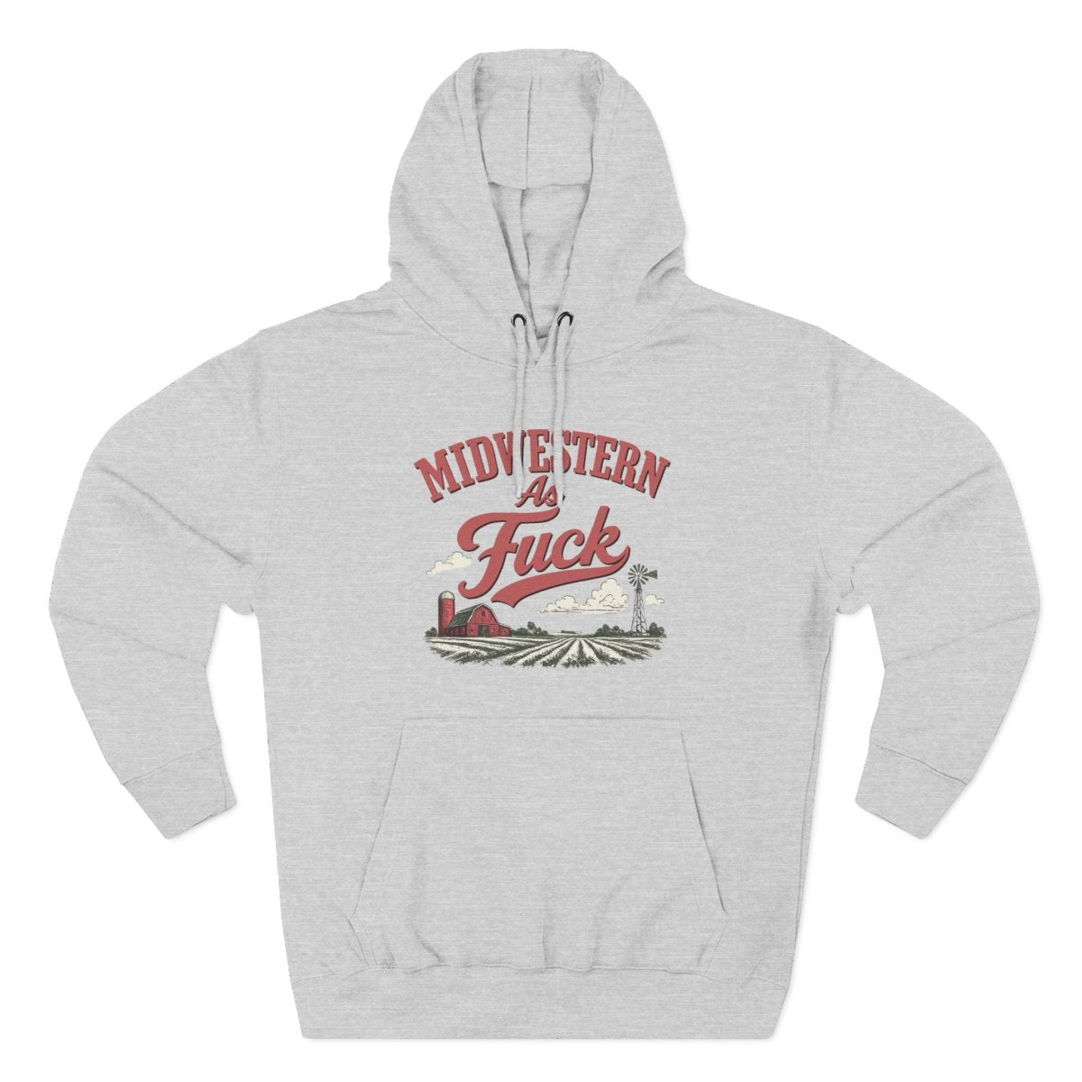 Midwestern As FUCK Vintage Farm Hoodie | No Filter Edition | Lane Seven LS14001 Heavyweight Fleece Hoodie - Anything AF