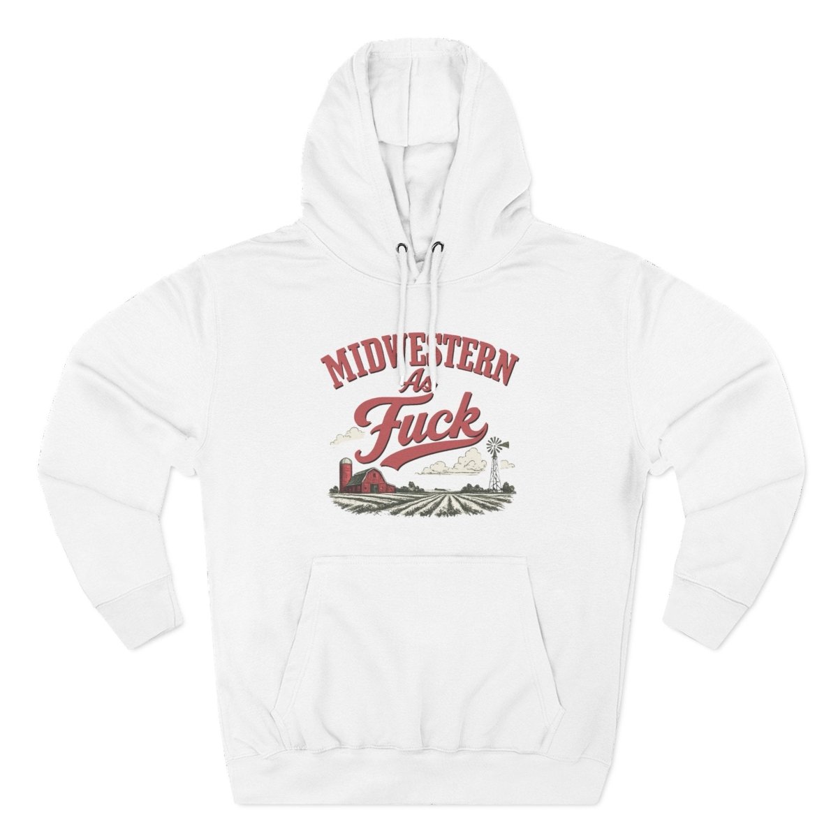 Midwestern As FUCK Vintage Farm Hoodie | No Filter Edition | Lane Seven LS14001 Heavyweight Fleece Hoodie - Anything AF