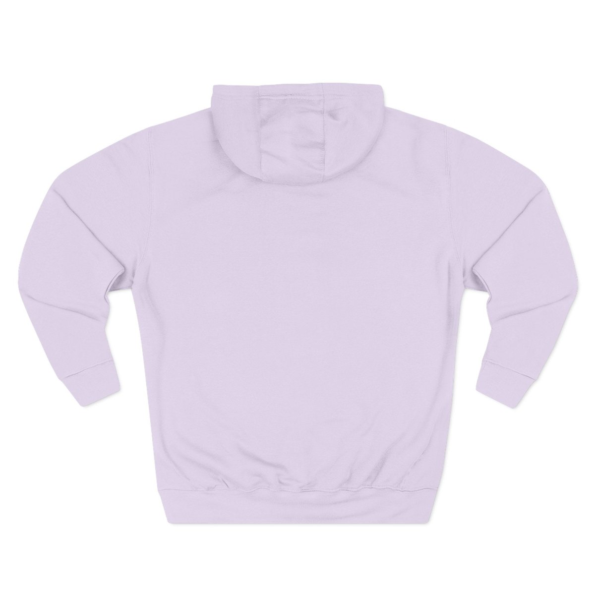 Plain back of the Lilac Wisconsin Midwestern As Fuck hoodie, no print on the reverse