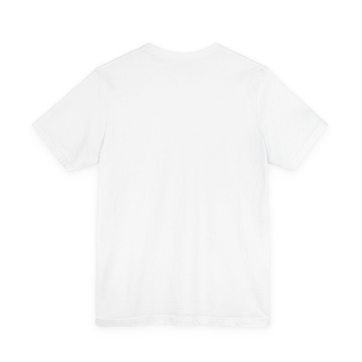 Plain back of the White Wisconsin Midwestern As Fuck tee, no print on the reverse
