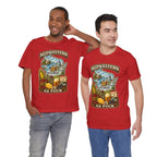 Two men standing together in Red Wisconsin Midwestern As Fuck T-shirts