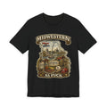 Black Missouri Midwestern As Fuck tee laid flat with the colour Missouri print