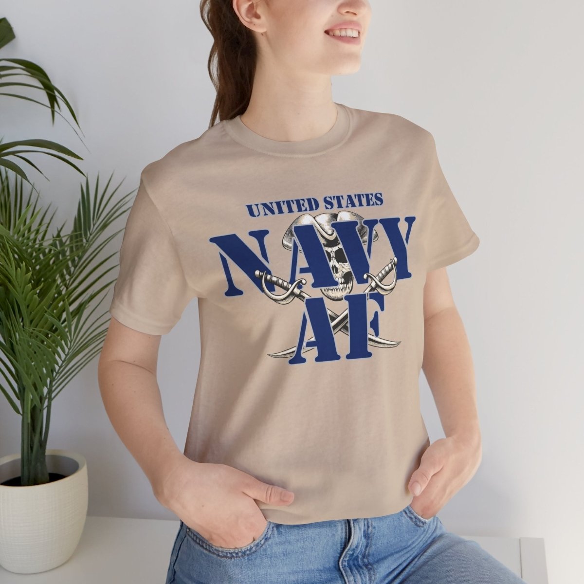 Navy AF T-Shirt – Pirate Cutlass | U.S. Navy Pride Graphic Tee - Anything AF