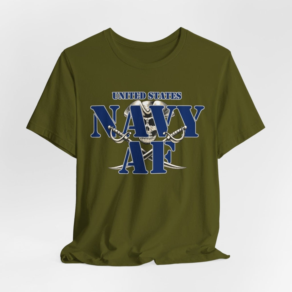Navy AF T-Shirt – Pirate Cutlass | U.S. Navy Pride Graphic Tee - Anything AF