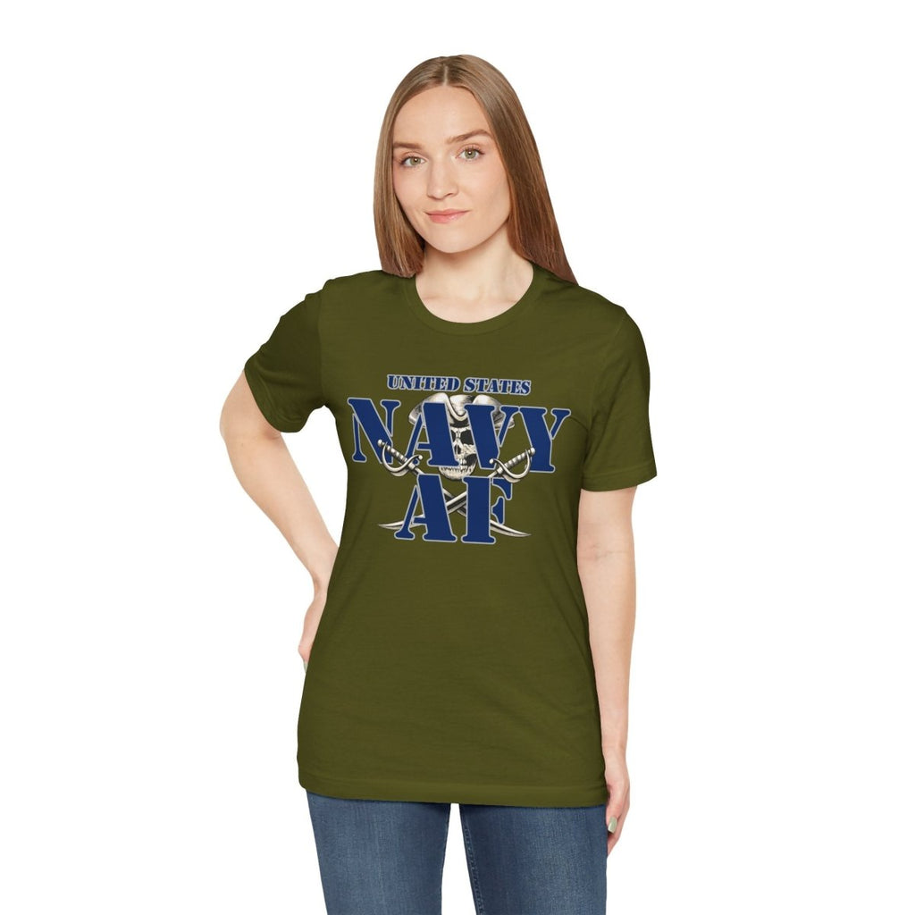 Navy AF T-Shirt – Pirate Cutlass | U.S. Navy Pride Graphic Tee - Anything AF