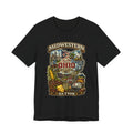 Black Ohio Midwestern As F**K tee laid flat, full-colour Ohio front graphic