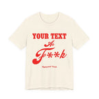 Personalized Anything AF Shirt | Custom As F**k T-Shirt PG-13 Version with Your Custom Text & Design in Red Print - Anything AF