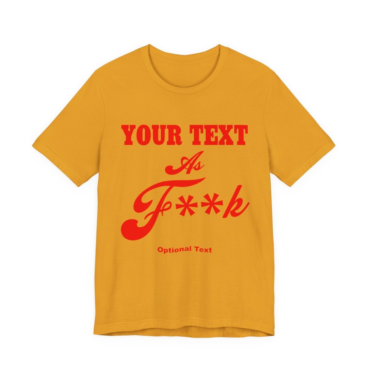 Personalized Anything AF Shirt | Custom As F**k T-Shirt PG-13 Version with Your Custom Text & Design in Red Print - Anything AF
