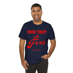 Personalized Anything AF Shirt | Custom As F**k T-Shirt PG-13 Version with Your Custom Text & Design in Red Print - Anything AF