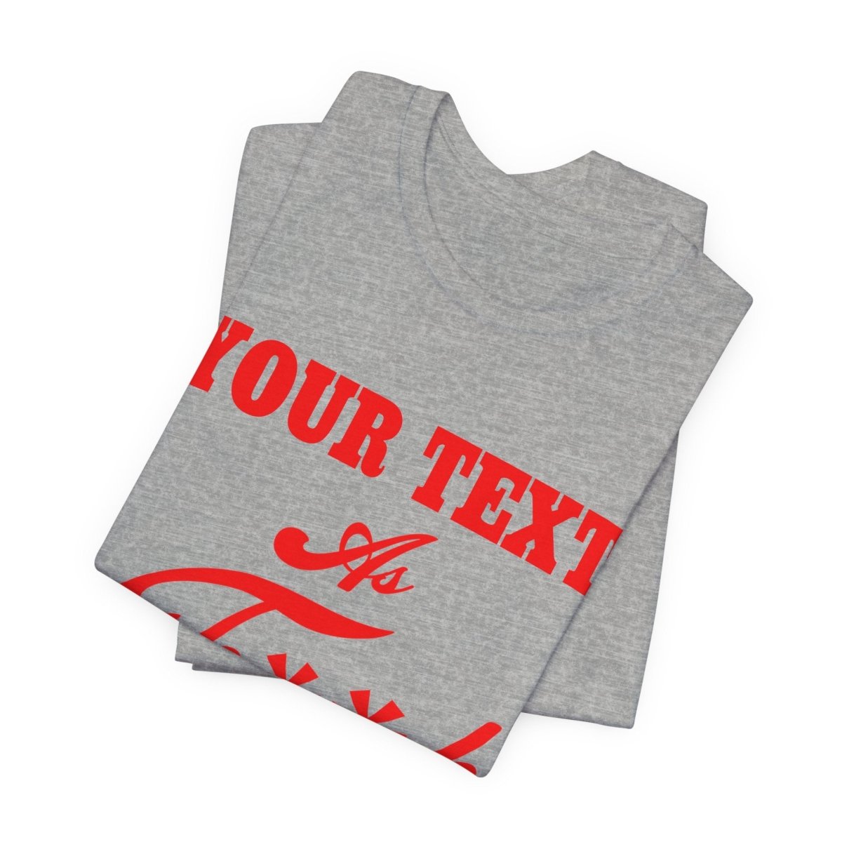 Personalized Anything AF Shirt | Custom As F**k T-Shirt PG-13 Version with Your Custom Text & Design in Red Print - Anything AF