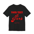 Personalized Anything AF Shirt | Custom As F**k T-Shirt PG-13 Version with Your Custom Text & Design in Red Print - Anything AF