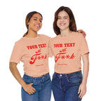 Personalized Anything AF Shirt | Custom As F**k T-Shirt PG-13 Version with Your Custom Text & Design in Red Print - Anything AF
