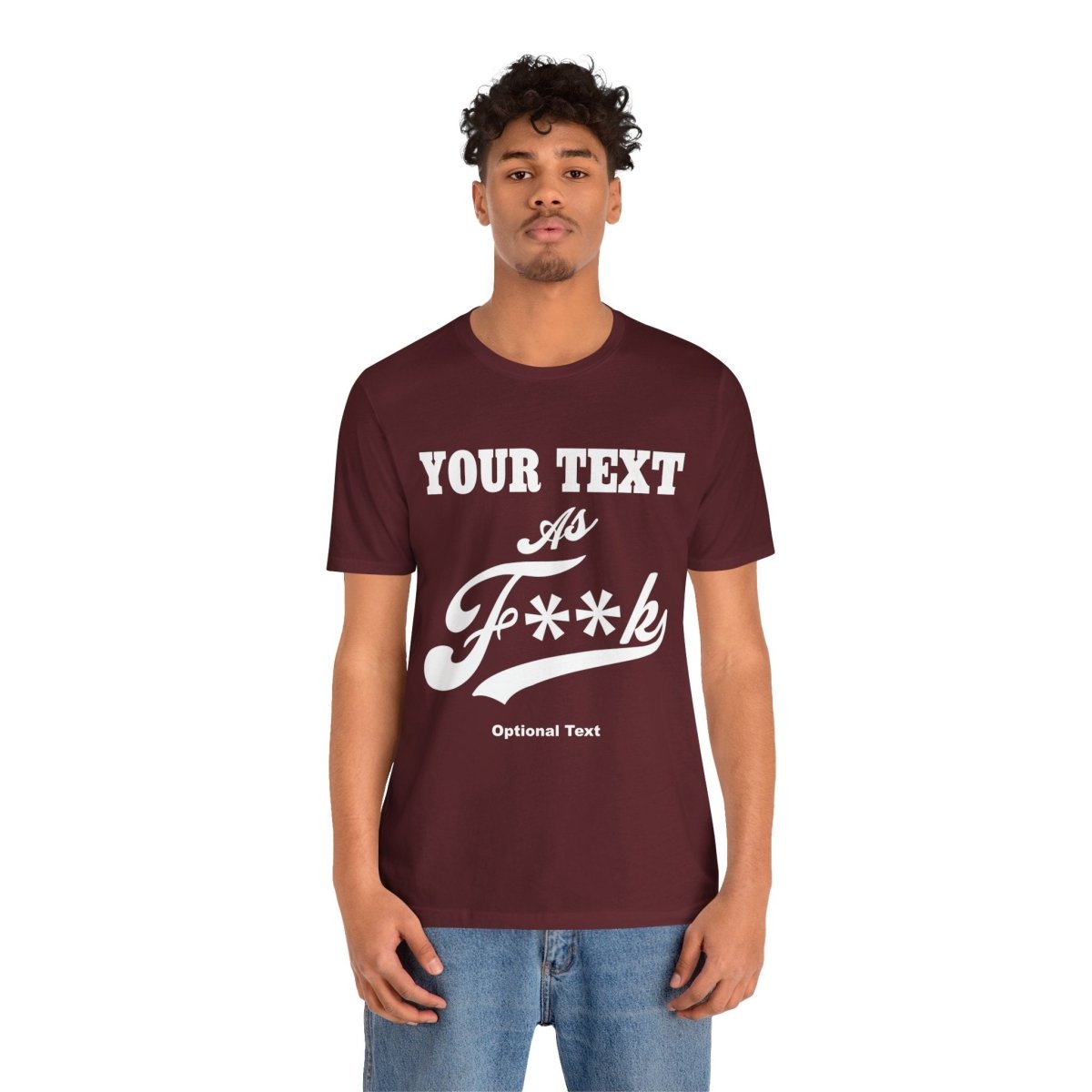 Personalized Anything AF Shirt | Personalized AF T-Shirt with Your Custom Text & Design in White Print | PG-13 Version Anything As F**k - Anything AF