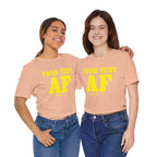 Personalized Anything AF Shirt | Personalized AF T-Shirt with Your Custom Text & Design in Yellow Print - Anything AF