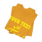 Personalized Anything As F**k Shirt | Personalized As Fuck PG-13 Version T-Shirt with Your Custom Text & Design in Yellow Print - Anything AF