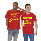 Personalized Anything As F**k Shirt | Personalized As Fuck PG-13 Version T-Shirt with Your Custom Text & Design in Yellow Print - Anything AF