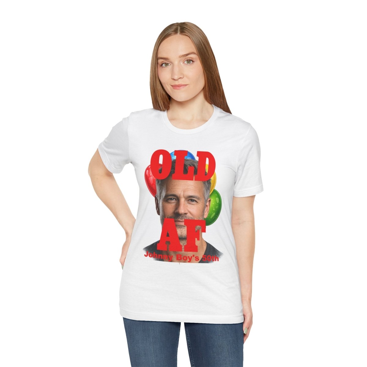 Personalized Birthday AF Shirt Light Colors – Custom Name & Age Birthday T-Shirt (PG Version) | Funny Custom AF Birthday Tee - Anything AF